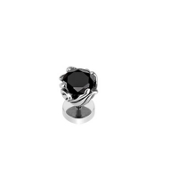 FAKE Plug Tribal Floral Vine CZ schwarz