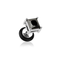 FAKE Plug eckig schwarz