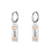 Ohrringanhänger Charm Love - Silber