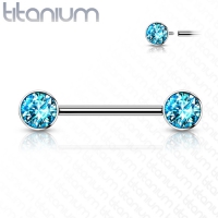 Piercing Titan Stein Aqua 16mm