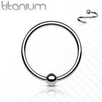Biegbarer Ring Titan 0,8x8mm