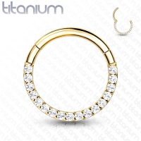 High Quality titanium clicker CNC front 1.2x6mm gold plated