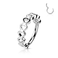 Hochwertiger Clicker mit seitlichen Herzen, 1,2 x 8 mm
