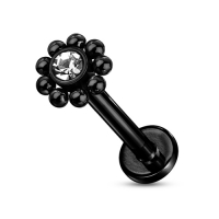Piercing stud Ball Top steen