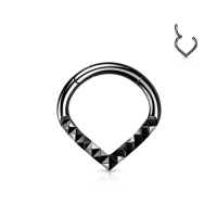 Pyramid Cuts Chevron Klicker 1,2x8 schwarz
