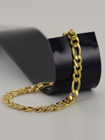 Mannen schakelarmband - goud