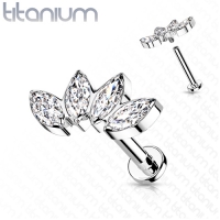 Titan Piercing 4 Marquise 8mm