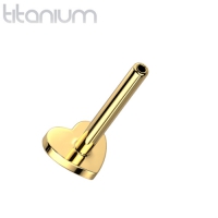 Titan Steckstab 1,2x10mm vergoldet