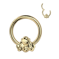 Piercing Titan Clicker mit 1,2x10 vergoldet