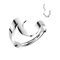 Piercing PVD Clicker Swish Wave 1,2x8
