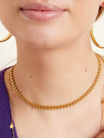 Ketting bladeren - goud