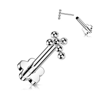 Piercing Titan Kugel Kreuz 0,8x6