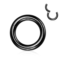 Clickerring schwarz 6 x 12 mm