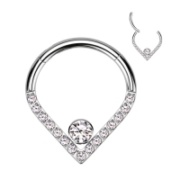 Piercing Titan Clicker Chevron Stil 1,2x10