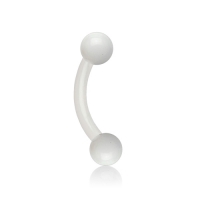 Flexibles weißes Piercing