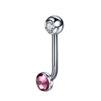 Piercing Titan rosa 1,6x11