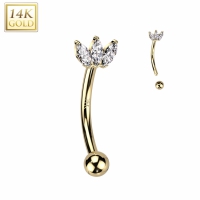 Piercing gebogene Marquise