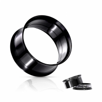 4 mm schwarzer Tunnel mit Schraubverschluss
