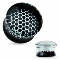 10 mm Double-flared Plug Glas Honeycomb