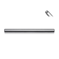 Titanstab gerade 16 mm / 1,6 mm Drahtstärke Innengewinde