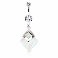 Bauchnabelpiercing Opalit Stein Anhänger