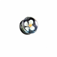 10 mm doppelt ausgestellte schwimmende weiße Blume