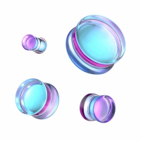12mm Double Flare Plug Irisierend