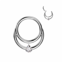 Piercing Titan Doppelring 1,2x8mm