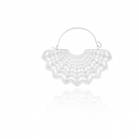 Tunnelohrringe Web - Silber