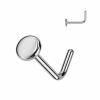 Nasenpiercing flache Scheibe