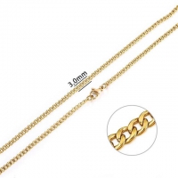 Gliederkette 3mm - goldfarben