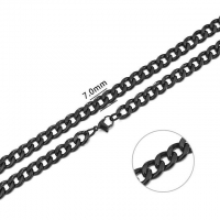 Gliederkette 7mm - schwarz