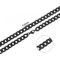 Gliederkette 9mm - schwarz
