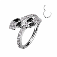 Titan Piercingring Schlange 1,2x8