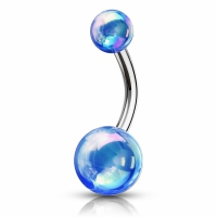 Piercing Perle metallic blau