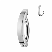 Piercing ovales, schlankes Design aus Titan
