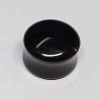 19 mm Double-Flared Plug schwarzer Achat