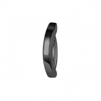 Piercing ovales schlankes Design schwarz 10mm