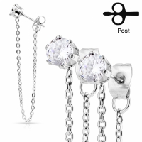 Ohrringe Kette 4mm