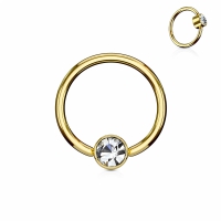Ball Closure Ring 1,2x10 Gold
