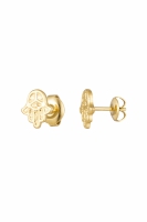Ohrringe Hamsa Details Gold