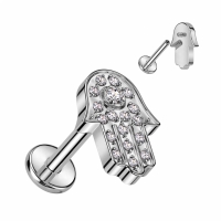 Hamsa-Piercing 1,2x8