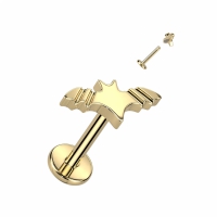 Piercing Fledermaus 1,2x8 gold