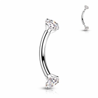 Piercing gebogen Titan 1,2x8