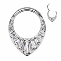 Piercing Titan rund und Baguette