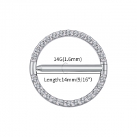 Brustwarzenpiercing Kreis