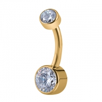 Piercing rund gold 12mm