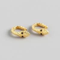 Ohrring Schlangenring Gold