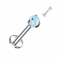 Piercing Naturstein mit Kralle Opalit