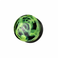 14 mm doppelt ausgestellter gelber Rauchstopfen